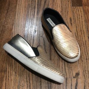 Steve Madden Gold Sneakers